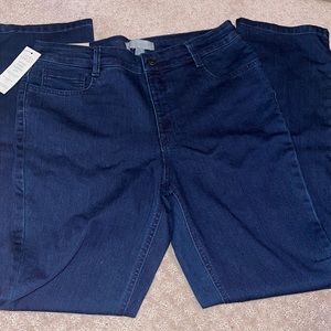 Laura Ashley, sz 10, slim leg, tummy slimming, jeans, NWT.